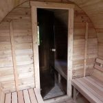 spogliatoio saune da esterno a botte