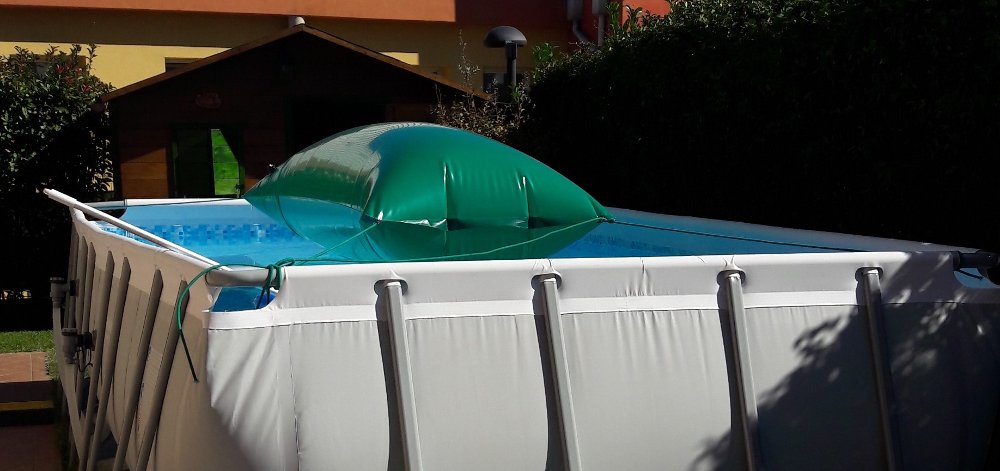 Cuscino Antigelo Per Piscina 4x4 Piedi (122x122cm) Gonfiabile - Protegge La Copertura Invernale Da Ghiaccio E Neve