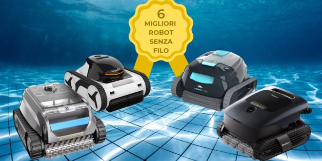 Robot piscina senza filo