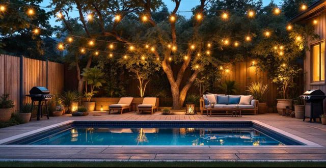 illuminazione piscina
