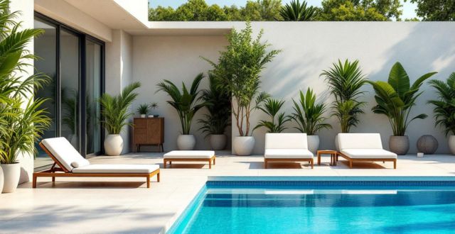 zona relax bordo piscina