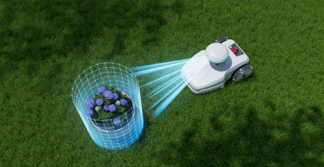 Rilevamento ostacoli robot tagliaerba