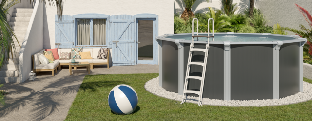 piscina fuori terra in acciaio