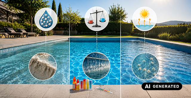 Calcare in piscina: le cause principali